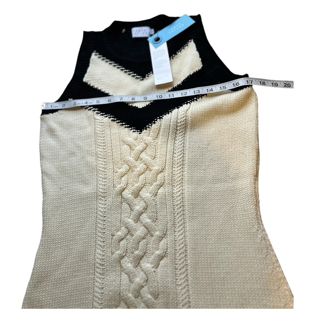 NWT Tanya Taylor Nina Organic Cotton Cable Knit Dress - Picture 8 of 11